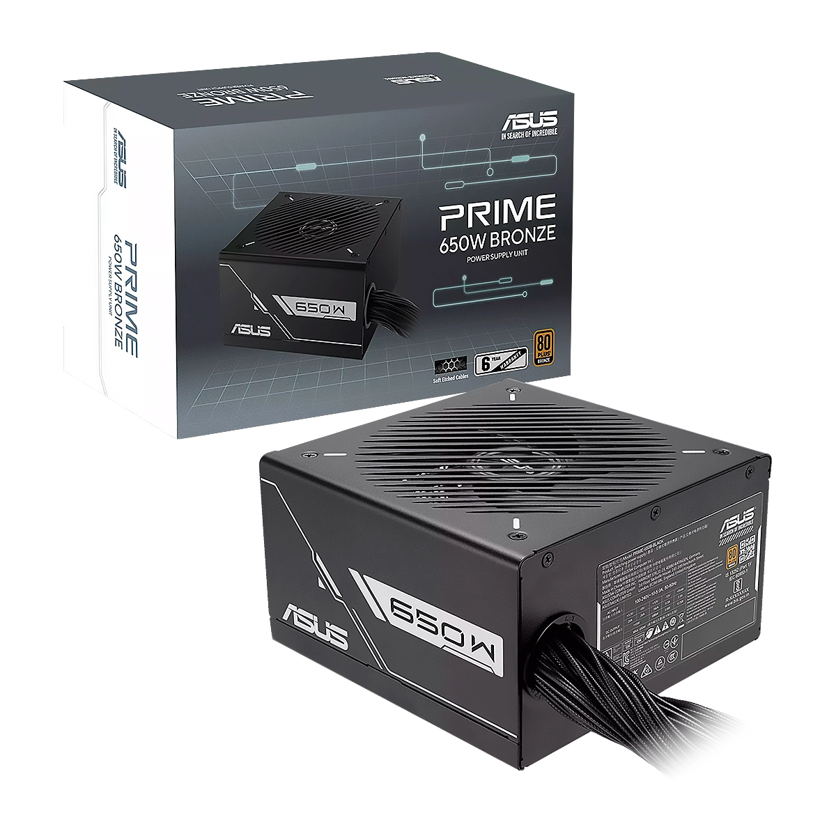 FUENTE ASUS PRIME BLACK 650W BRONZE ATX
