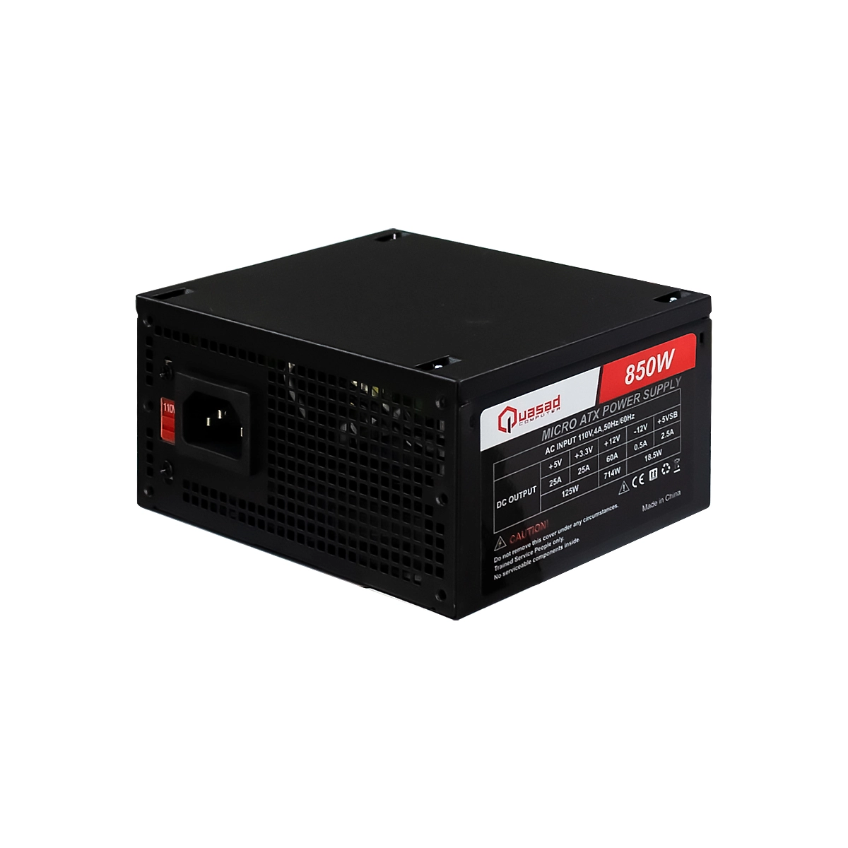 FUENTE DE PODER QUASAD ATX-850W BLACK