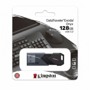 MEMORIA USB KINGSTON DATA TRAVELER EXODIA ONYX 128GB