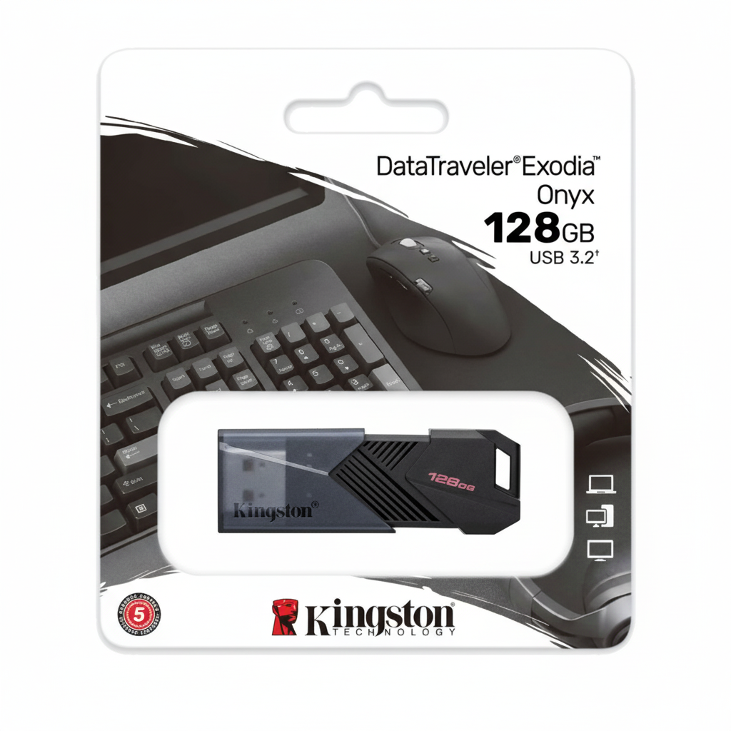 MEMORIA USB KINGSTON DATA TRAVELER EXODIA ONYX 128GB