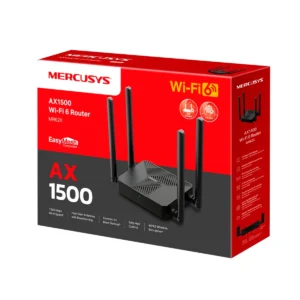 ROUTER MERCUSYS MR-62X AX1500 1.5GBPS DUAL-BAND WIFI 6 BLACK