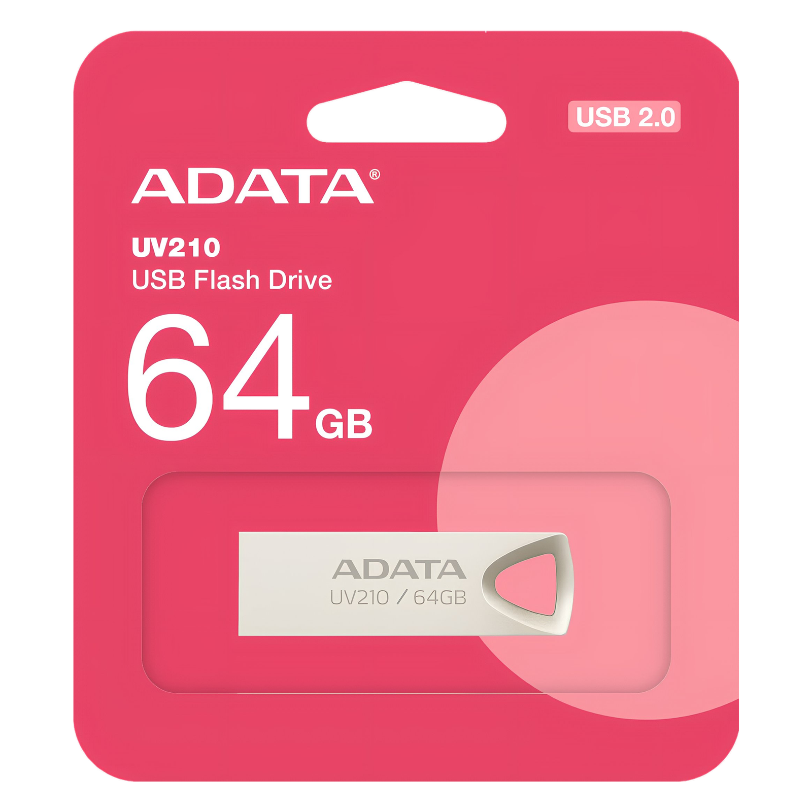 MEMORIA USB FLASH ADATA UV210 64GB METÁLICA RESISTENTE COMPACTA